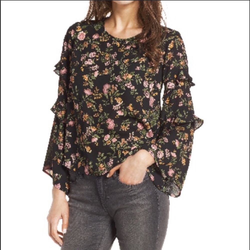 Lush Blouses with Belled Sleeves. Size s